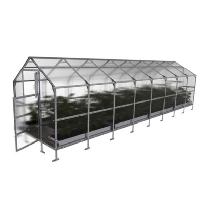 Serre de jardin KLASIKA BERNARD 2,35 x 8 m (18,8 m²), 4 mm avec revêtement en polycarbonate