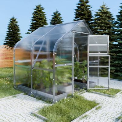 Serre de jardin KLASIKA DROP 5m2, 2,5m x 2m, 6 mm avec revêtement en polycarbonate