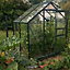 Serre de jardin Lams Allium en aluminium et verre trempé L.1,34 x l.1,95 x H.2,08 m surface 2.5 m²