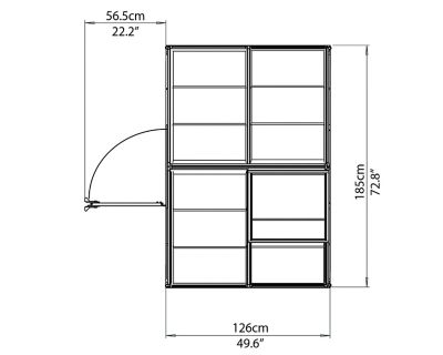 Serre de jardin Palram Harmony 2.3m²