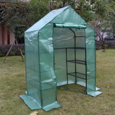 Serre de jardin souple Verve 1m² L.145 x l.75 x H.200 cm