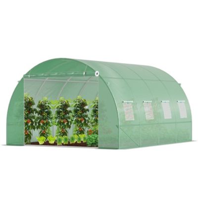 Serre de jardin tunnel 12m2 en acier galvanise VOUNOT