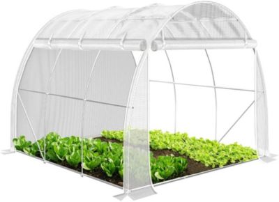 Serre de Jardin Tunnel 9m2 en Acier Galvanisé 3x3x2m