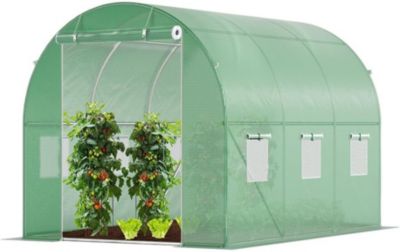 Serre de Jardin Tunnel 9m2 en Acier Galvanisé