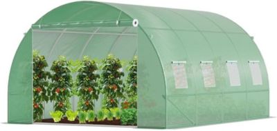 Serre de Jardin Tunnel Serre de Jardin Serre de Jardin Tunnel 12m2 en Acier galvanisé