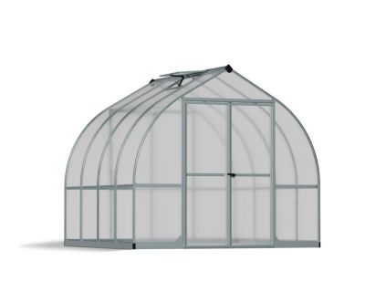 Serre en aluminium et polycarbonate Palram Canopia Bella gris 8 x 8 m