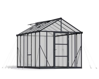 Serre en aluminium et polycarbonate Palram Canopia Glory anthracite 9.2m²