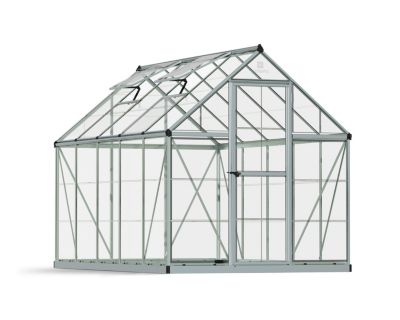 Serre en aluminium et polycarbonate Palram Canopia Harmony gris 6 x 10 m