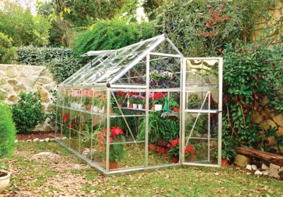Serre en aluminium et polycarbonate Palram Canopia Harmony gris 6 x 10 m