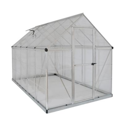 Serre en aluminium et polycarbonate Palram Canopia Harmony gris 6 x 10 m
