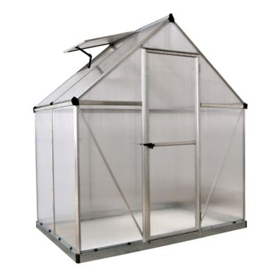Serre en aluminium et polycarbonate Palram Canopia Mythos gris 6 x 4 m