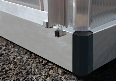 Serre en aluminium et polycarbonate Palram Canopia Mythos gris 6 x 6 m
