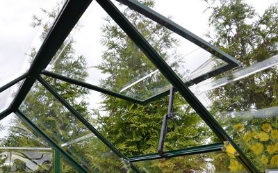 Serre en aluminium et polycarbonate Palram Canopia Mythos gris 6 x 6 m