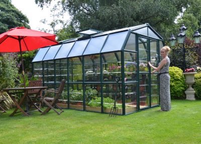 Serre en pvc et polycarbonate Palram Canopia Grand Gardener vert 8 x 12 m
