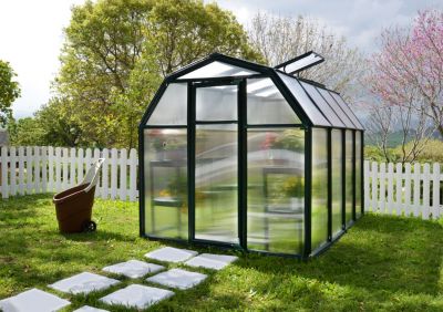 Serre en pvc et polycarbonate Palram Canopia Rion Ecogrow vert 6 x 8 m