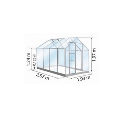 Serre en verre Venus 5000 5m² + base