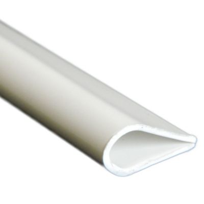 Serre-feuillet PVC Blanc 15mm X 1m | Finition Lisse Imperméable | Décoration Intérieure Bricolage