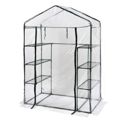 Relaxdays Serre De Jardin Pliable, Etagère 195 Cm Plantes Tomates Semis Jardin Bache Hxlxp 195 X 138 X 72 Cm Vert 49830170