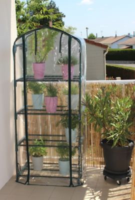 Serre de jardin balcon étagère serre 4 niveaux 0,7L x 0,5l x 1,6H