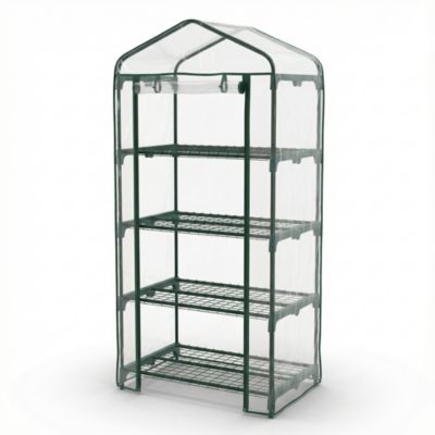Serre souple de balcon 4 niveaux l.69x P.49 x H.160