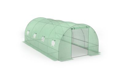 Serre tunnel de jardin en polyéthylène Renforcée - 18 m²