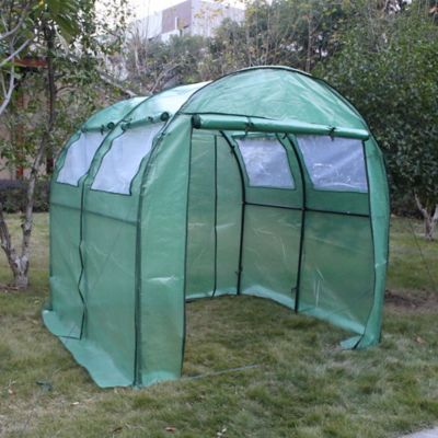 Serre tunnel souple 4m², L.200xH.200 cm