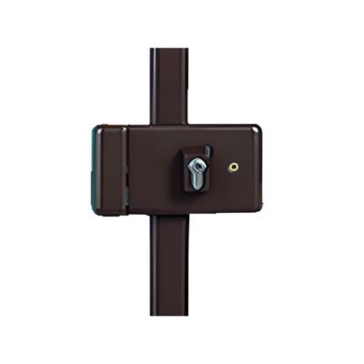 Serrure 3 points profil européen horizontale fouillot V5 marron droite - VACHETTE - 16587000