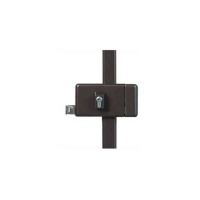 Serrure 3 points profil européen verticale fouillot V5 marron droite - VACHETTE - 16577000