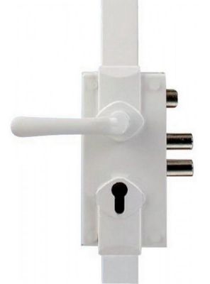 Serrure 3 points S300 réversible sans cylindre blanc - MUL-T-LOCK - LO300BXXXXXXXXXXX