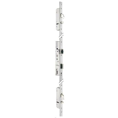Serrure 3 points TF3 à pêne crochet et pêne dormant de coffre 45mm têtières en U 24x6mm - STREMLER - 6470.45.0B