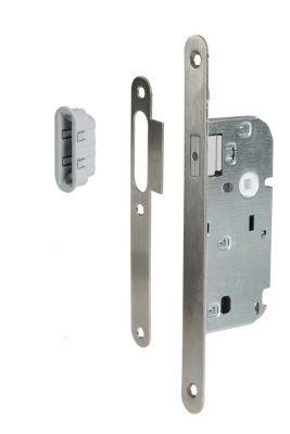 Serrure à encastrer monopoint axe 40 - Pêne aimanté - Entraxe 70 mm - Pour porte d'intérieure sans clé
