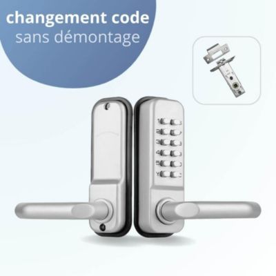 Serrure à code mécanique bt209 a - changement de code sans démontage