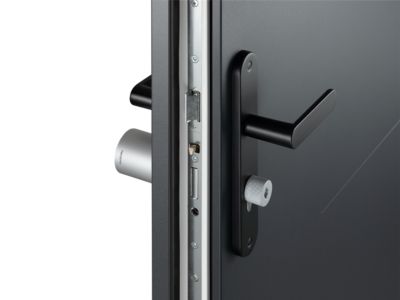Serrure connectée Netatmo gris l.5cm x H.14,6cm x P.13,3cm