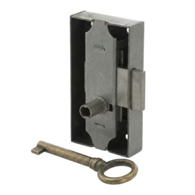 Serrure en applique axe 25 l. 40 mm x H. 50 mm x ep. 10 mm droite