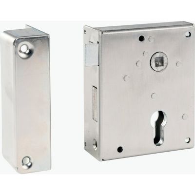 Serrure en applique à fouillot gauche - Clé I - Axe à 60 mm - Série 7316 type alsace - Vachette