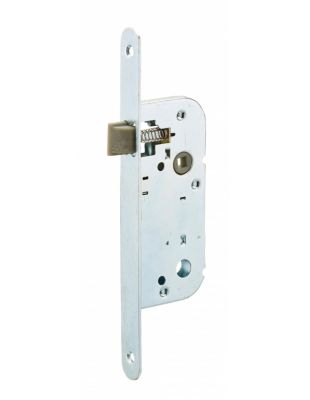 Serrure encastrable pour porte intérieure, blanche, bouts ronds - SP