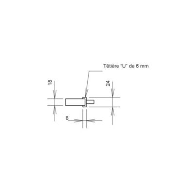 Serrure à larder 3 points pêne dormant à rouleau coffre 92MTX U8 45mm - METALUX - F1U8450200
