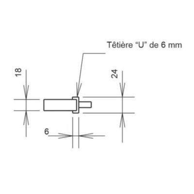 Serrure à larder 3 points pêne dormant à rouleau coffre 92MTX U8 45mm - METALUX - F1U8450200