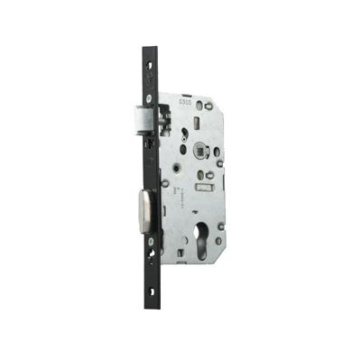 Serrure à larder D450 clé I axe 50mm bout carré finition noir sans gâche - VACHETTE - 22701000