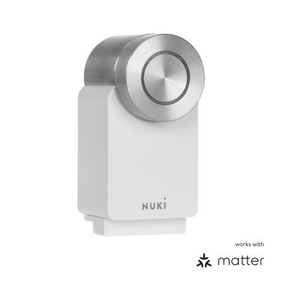 Serrure Nuki Smart Lock 4 ème génération Pro, blanche
