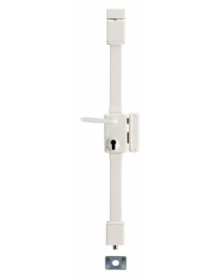 Serrure verticale Beluga THIRARD à cylindre européen, 3 points, fouillot, droite, blanche, 75 x 130 mm - 049511