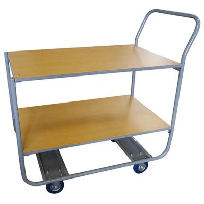 Servante 2 plateaux bois - 850 x 430 mm - capacité 200kg - WP20A/2