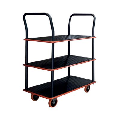 Servante 3 plateaux en acier laqué - Charge max 120 kg - SED3