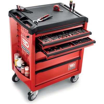 Servante 6 tiroirs ROLL M3 Rouge - FACOM - ROLL.6M3PF
