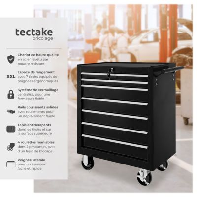 Caisson De Bureau Avec 2 Tiroirs Verrouillables, 42 X 44 X 69 Cm - Armoire Et Caisson De Bureau