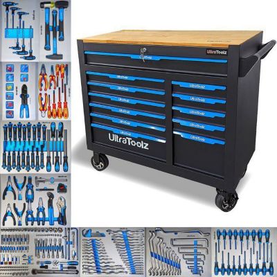 Servante d'atelier - BARRACUDA TOOLS - Ultra Pro - 12 tiroirs - 259 outils - Noir