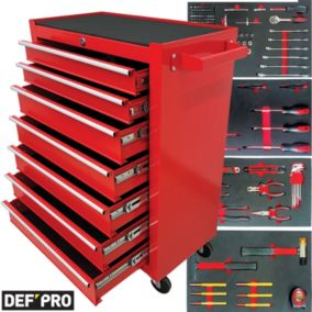 Servante d'atelier DEFPRO 7 Tiroirs Avec 188 outils