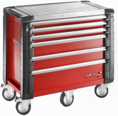 Servante d'atelier JET+ 6 tiroirs JET.6M5PB Facom - 25 modules, 255 L, verrouillage centralisé.