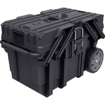 Servante d'atelier Keter 238270 couleur noir, 5 tiroirs, plastique polypropylène robuste, roulettes pivotantes.