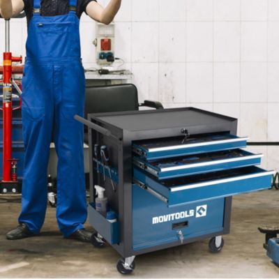 Servante d'atelier mobile 3 tiroirs + 103 outils